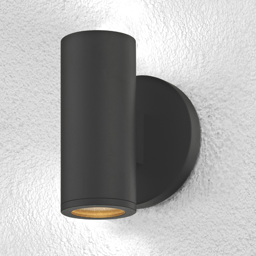 Design Classics Lighting Black Outdoor Wall Light Cylinder Down Light 1771-07