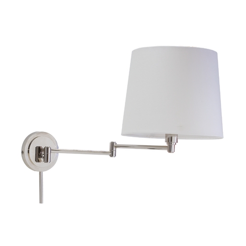 House of Troy Lighting Townhouse Swing-Arm Lamp in Polished Nickel by House of Troy Lighting TH725-PN