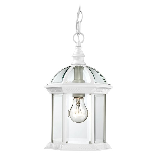 Nuvo Lighting Outdoor Hanging Light with Clear Glass in White by Nuvo Lighting 60/4977