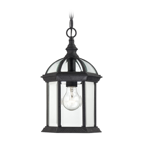 Nuvo Lighting Outdoor Hanging Light with Clear Glass in Textured Black by Nuvo Lighting 60/4979