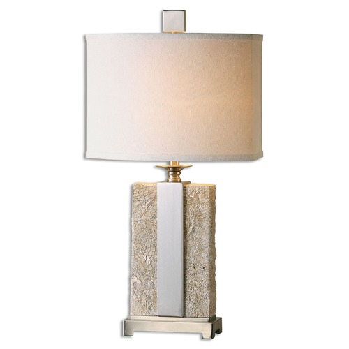 Uttermost Lighting Uttermost Bonea Stone Ivory Table Lamp 26508-1