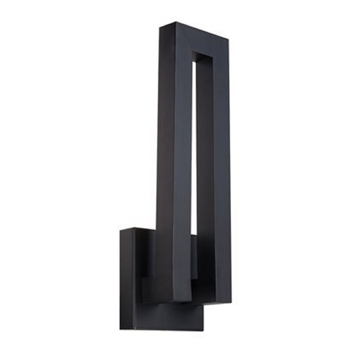 Modern Forms by WAC Lighting Forq 18-Inch LED Outdoor Wall Light in Black by Modern Forms WS-W1718-BK