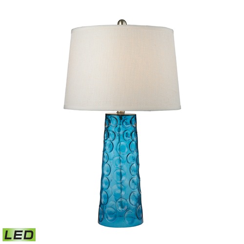 Elk Lighting Dimond Lighting Blue LED Table Lamp with Empire Shade D2619-LED