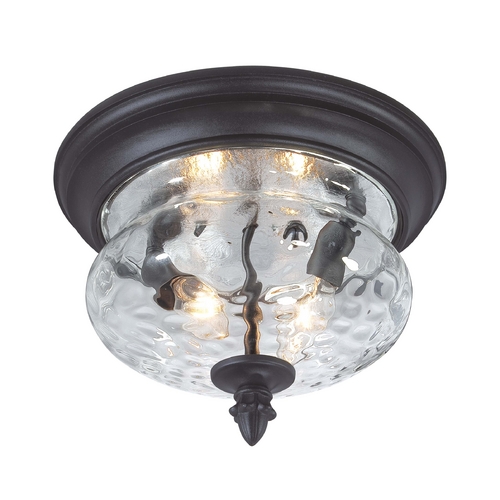 Minka Lavery Close To Ceiling Light with Clear Glass in Black by Minka Lavery 9909-1-66