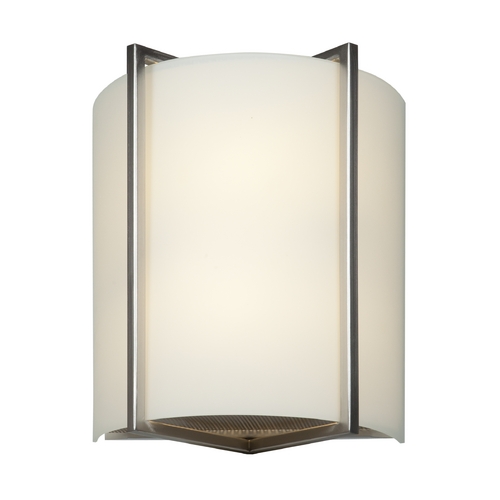 Access Lighting Vector Brushed Steel Sconce by Access Lighting 20451-BS/OPL