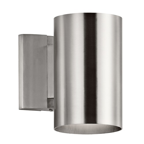 Kichler Lighting Cylinders 7-Inch Outdoor Wall Light in Brushed Aluminum by Kichler Lighting 9234BA