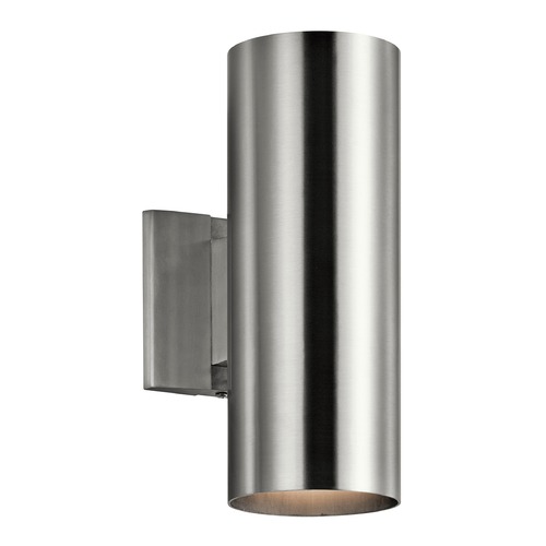 Kichler Lighting Cylinders 12-Inch Outdoor Wall Light in Brushed Aluminum by Kichler Lighting 9244BA