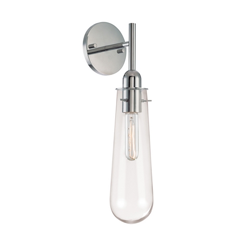 Sonneman Lighting Modern Sconce Wall Light with Clear Glass in Polished Chrome by Sonneman Lighting 4841.01C