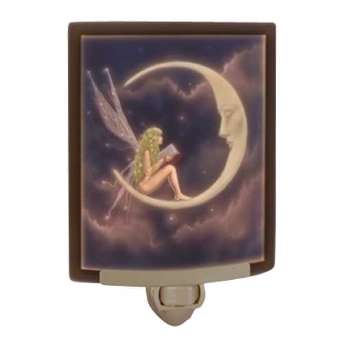 Porcelain Garden Lighting Story Fairy Curved Panel Lithophane Nightlight by Porcelain Garden Lighting NRC175