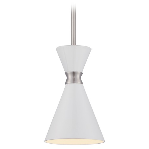 George Kovacs Lighting Conic Mini Pendant in Brushed Nickel by George Kovacs P1821-44F