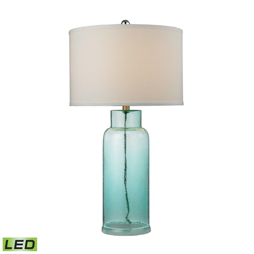 Elk Lighting Dimond Lighting Seafoam LED Table Lamp with Drum Shade D2622-LED