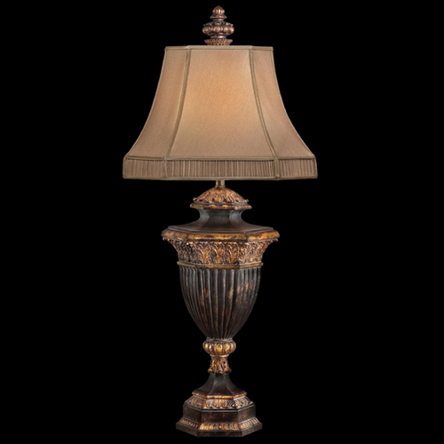 Fine Art Lamps Fine Art Lamps Castile Antiqued Iron with Gold Leaf Table Lamp with Bell Shade 230710ST