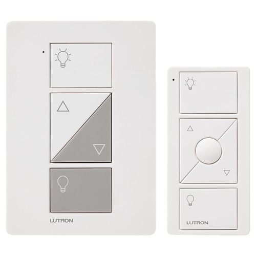 Lutron Dimmer Controls Lutron Caseta In-Wall Dimmer with Pico Remote Kit in White P-PKG1W-WH