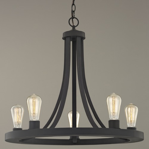 Design Classics Lighting Rio 5-Light Chandelier in Bronze without Glass 162-78