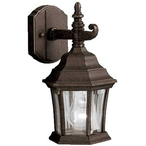 Kichler Lighting Outdoor Wall Light with Clear Glass in Tannery Bronze by Kichler Lighting 9788TZ
