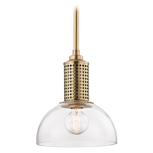Hudson Valley Lighting Halcyon Pendant in Aged Brass by Hudson Valley Lighting 7210-AGB