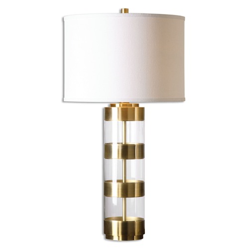 Uttermost Lighting Uttermost Angora Brushed Brass Table Lamp 26669-1