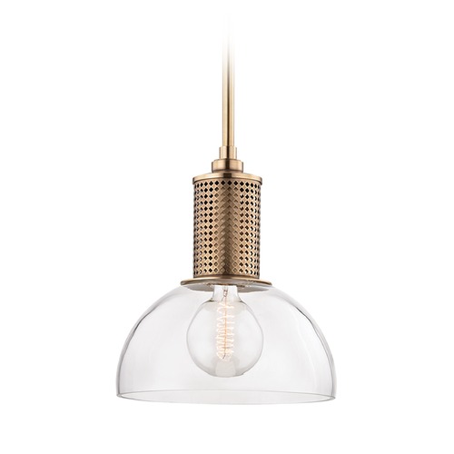Hudson Valley Lighting Halcyon Pendant in Aged Brass by Hudson Valley Lighting 7214-AGB