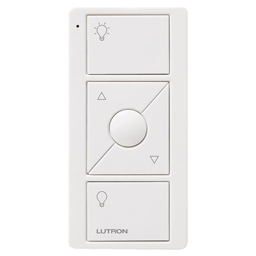 Lutron Dimmer Controls Lutron Caseta Pico White Remote Control with Mounting Kit PJ2-WALL-WH-L01