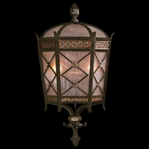 Fine Art Lamps Fine Art Lamps Chateau Outdoor Umber Patina with Gold Accents Outdoor Wall Light 402781ST