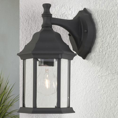 Design Classics Lighting 12-1/4-Inch Outdoor Wall Light 9204 BK