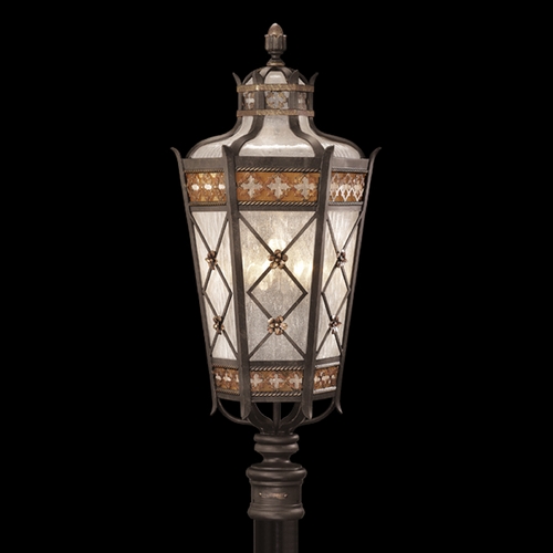 Fine Art Lamps Fine Art Lamps Chateau Outdoor Umber Patina with Gold Accents Post Lighting 541680ST