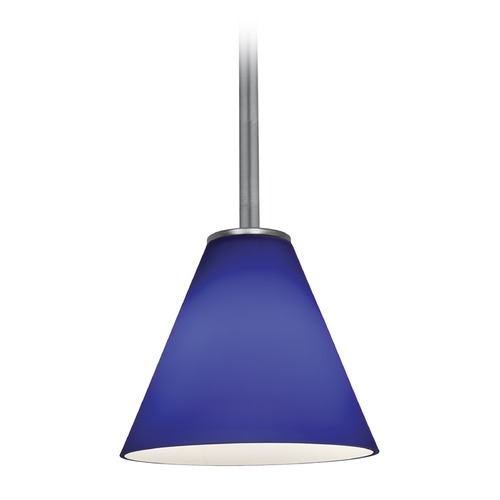 Access Lighting Martini Brushed Steel LED Mini Pendant by Access Lighting 28004-3R-BS/COB