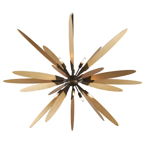 Troy Lighting Dragonfly Bronze with Satin Leaf Pendant by Troy Lighting F5277