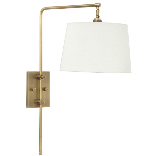House of Troy Lighting Crown Point Antique Brass Swing-Arm Lamp by House of Troy Lighting CR725-AB