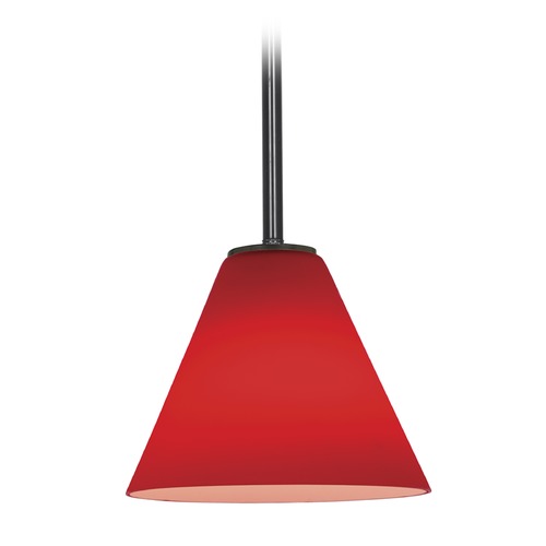 Access Lighting Martini Oil Rubbed Bronze LED Mini Pendant by Access Lighting 28004-3R-ORB/RED