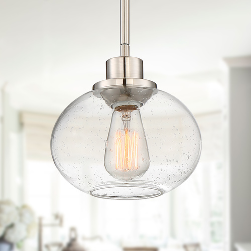 Quoizel Lighting Trilogy Pendant in Brushed Nickel by Quoizel Lighting TRG1508BN