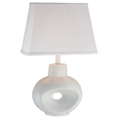 Lite Source Semplice II Table Lamp in White