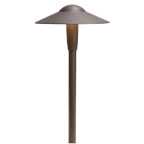 Kichler Lighting Short Dome 12V LED Path Light in Bronze 2700K by Kichler Lighting 15811AZT27R