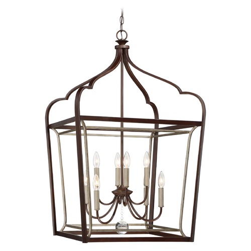 Minka Lavery Astrapia Dark Rubbed Sienna with Aged Silver Pendant by Minka Lavery 4349-593