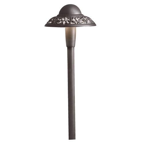 Kichler Lighting Pierced Dome 12V LED Path Light in Bronze 3000K by Kichler Lighting 15857AZT30R