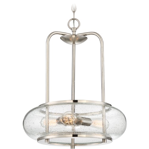 Quoizel Lighting Trilogy Pendant in Brushed Nickel by Quoizel Lighting TRG1816BN