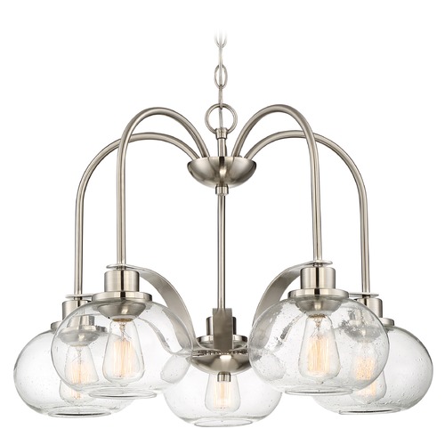 Quoizel Lighting Trilogy 26.10-Inch Chandelier in Brushed Nickel by Quoizel Lighting TRG5105BN