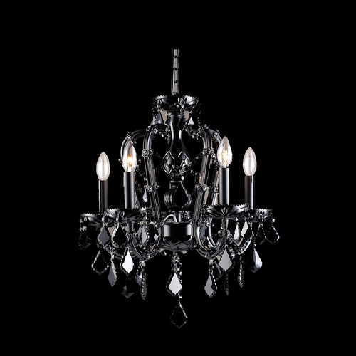 Avenue Lighting Onyx Ln. Black Crystal Chandelier by Avenue Lighting HF1307-BLK