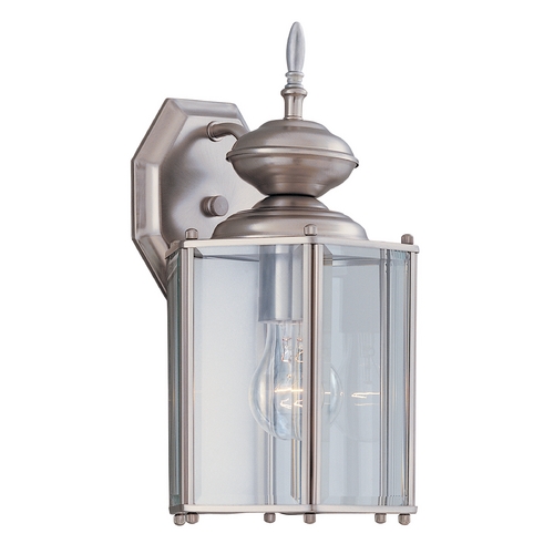 Designers Fountain Lighting Outdoor Wall Light with Clear Glass in Pewter Finish 1101-PW
