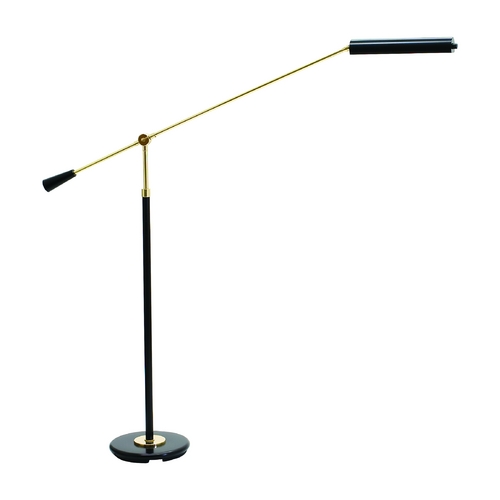 House of Troy Lighting Grand Piano Counter Balance LED Swing-Arm Lamp in Black & Brass by House of Troy Lighting PFLED-617