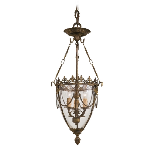 Metropolitan Lighting Pendant Light with Clear Glass in Antique Bronze Patina Finish N2337-OXB