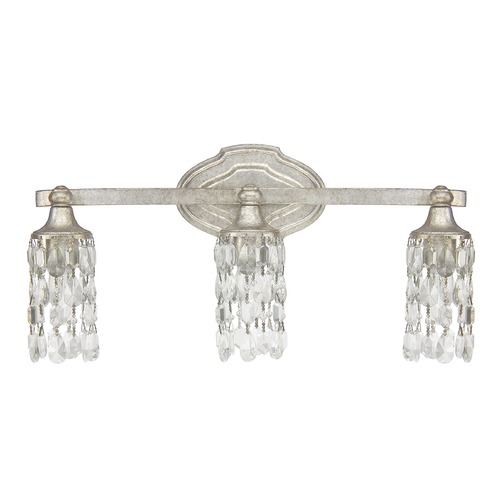 Capital Lighting Blakely 20.50-Inch Vanity Light in Antique Silver by Capital Lighting 8523AS-CR