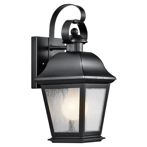 Kichler Lighting Mount Vernon 12.50-Inch Outdoor Wall Light in Black by Kichler Lighting 9707BK