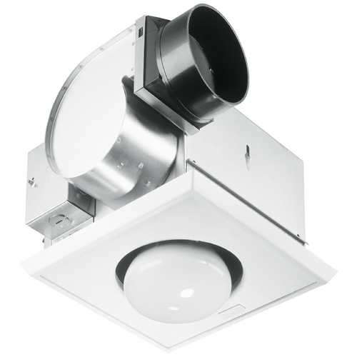 NUTONE BATHROOM 70 CFM EXHAUST FAN WITH HEAT LAMP | UN 9417-DN