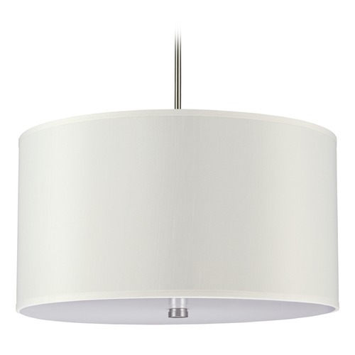 Visual Comfort Studio Collection Dayna 24-Inch Drum Pendant in Brushed Nickel by Visual Comfort Studio 65262-962
