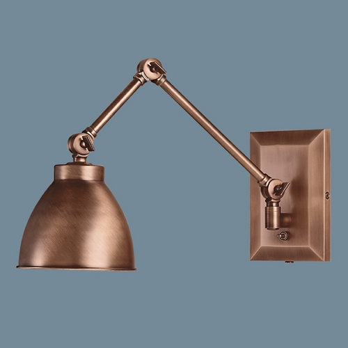 Norwell Lighting Norwell Lighting Maggie Architectural Bronze Swing Arm Lamp 8471-AR-MS