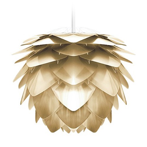 UMAGE UMAGE White Plug-In Swag Pendant Light with Abstract Shade 2071_4009