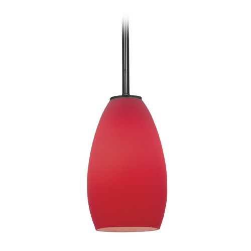 Access Lighting Champagne Oil Rubbed Bronze LED Mini Pendant by Access Lighting 28012-3R-ORB/RED