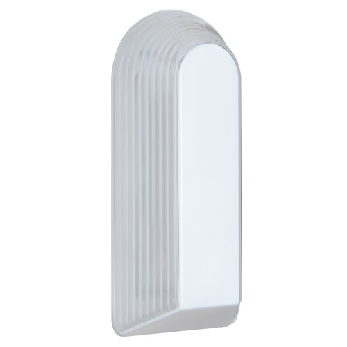 Besa Lighting Frosted Ribbed Glass Outdoor Wall Light White Costaluz by besa Lighting 243353-FR