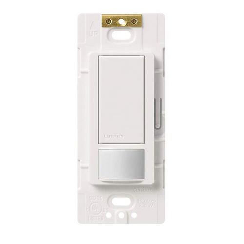Lutron Dimmer Controls Maestro Switch with Occupancy/Vacancy Sensor Single-Pole in White MS-OPS2-WH